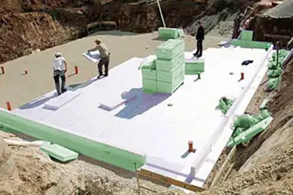 Fundament mit Bodenplattenwanne aus Neopor – Montage durch Bauherren im Selbstbau