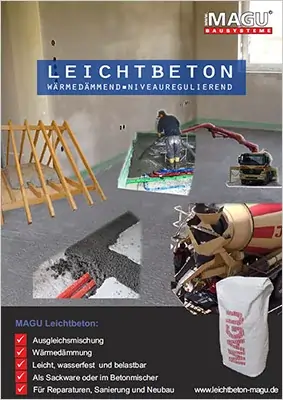 Prospekt zu MAGU Leichtbeton für wärmedämmende Ausgleichsschüttung